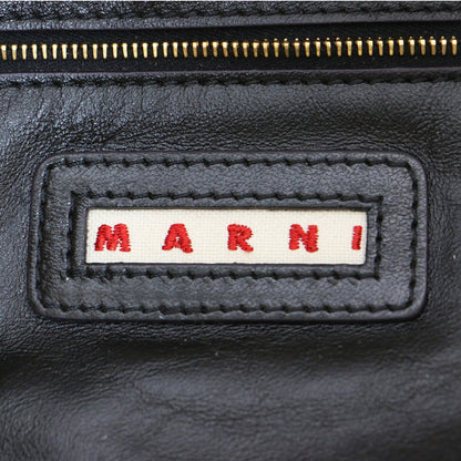 Museo Soft ミニバッグ / トートバッグ ショルダー スクエア カラーブロック バイカラー ロゴ レザー 牛革