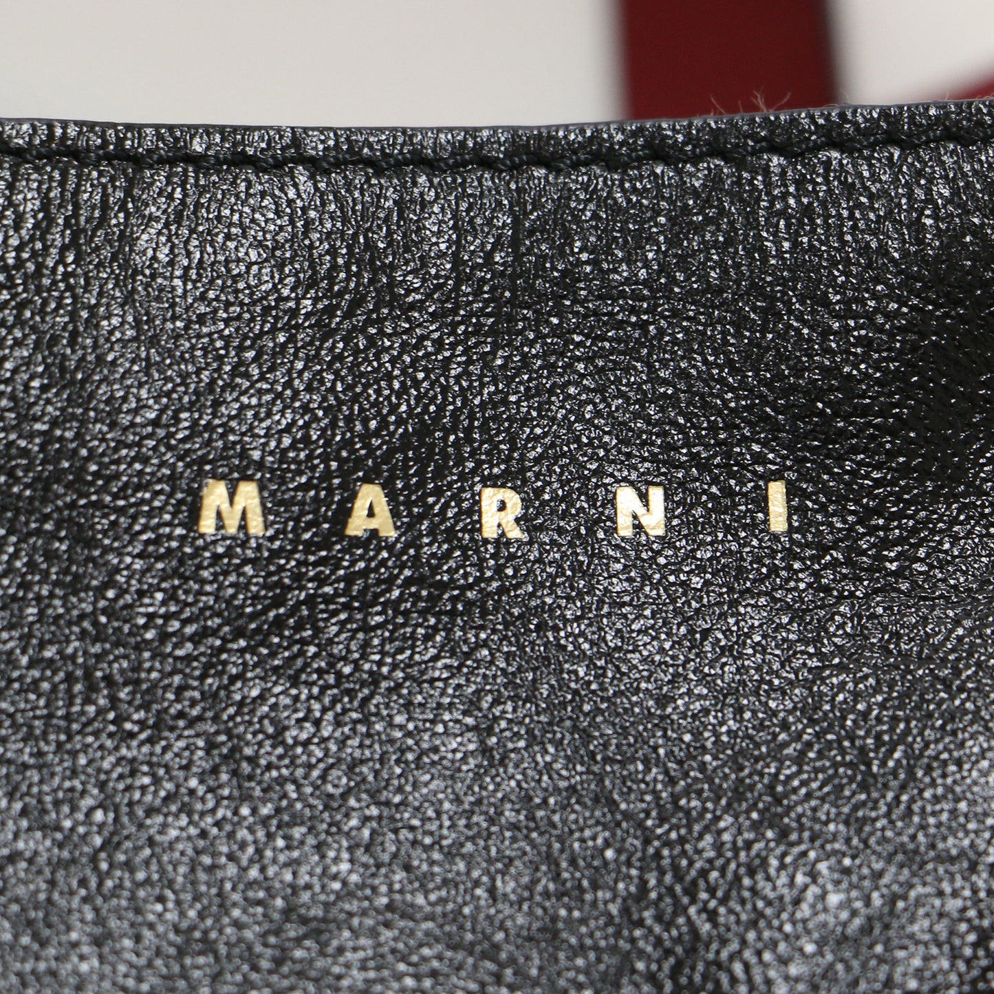 Museo Soft ミニバッグ / トートバッグ ショルダー スクエア カラーブロック バイカラー ロゴ レザー 牛革