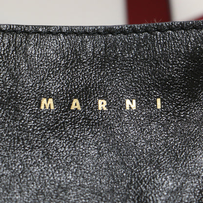 Museo Soft ミニバッグ / トートバッグ ショルダー スクエア カラーブロック バイカラー ロゴ レザー 牛革