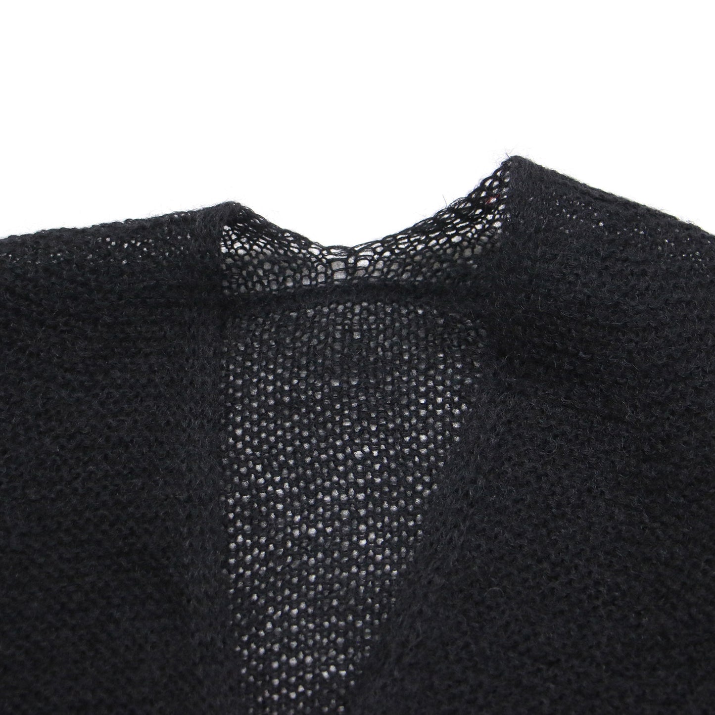 H& by POOL 24秋冬 モヘヤ ウール バルーン カーディガン / Mohair Cardigan ニット 長袖 ボタンレス ワイド ローゲージ