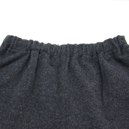 縮絨ウール フランネル バルーンパンツ / ワイドパンツ テーパード ウエストゴム