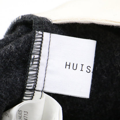 縮絨ウール フランネル バルーンパンツ / ワイドパンツ テーパード ウエストゴム