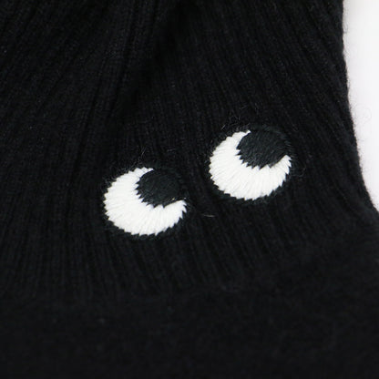 × UNIQLO ユニクロ カシミヤ ハイネック プルオーバー / ニット 長袖 ワイド スリット 刺繍 ステッチ ハイゲージ