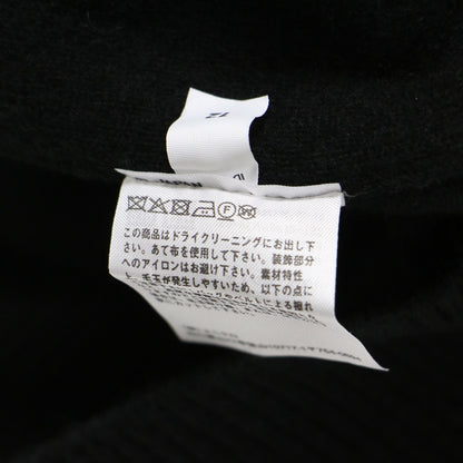 × UNIQLO ユニクロ カシミヤ ハイネック プルオーバー / ニット 長袖 ワイド スリット 刺繍 ステッチ ハイゲージ