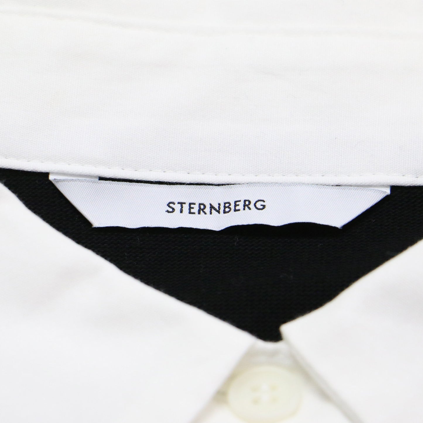 24秋冬 スビン コットン ラガーシャツ / ポロシャツ 布帛 コンビ  襟付き バイカラー カットソー素材 コットン