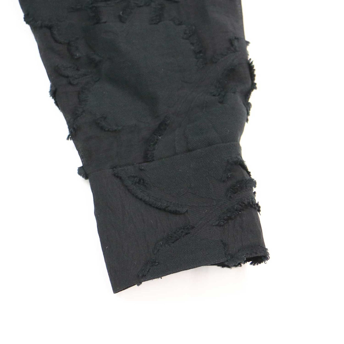 24秋冬 フラッフィージャカード ロング シャツ ワンピース / 長袖 ノーカラー ストレートシルエット ベルト コットン