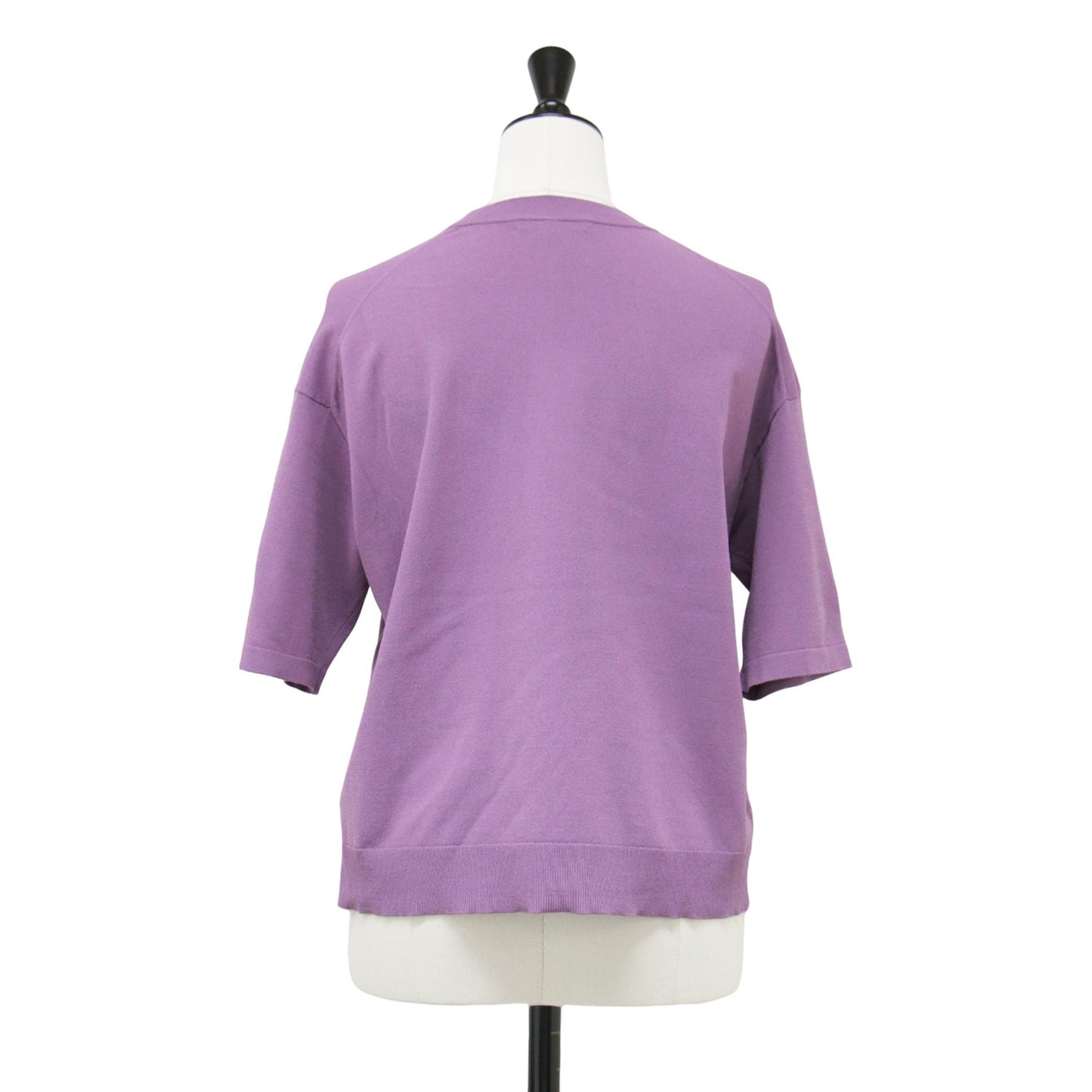 24秋冬 ニット ショートスリーブ Tシャツ / ADLER RAMIEL 半袖 クルーネック レーヨン ウォッシャブル