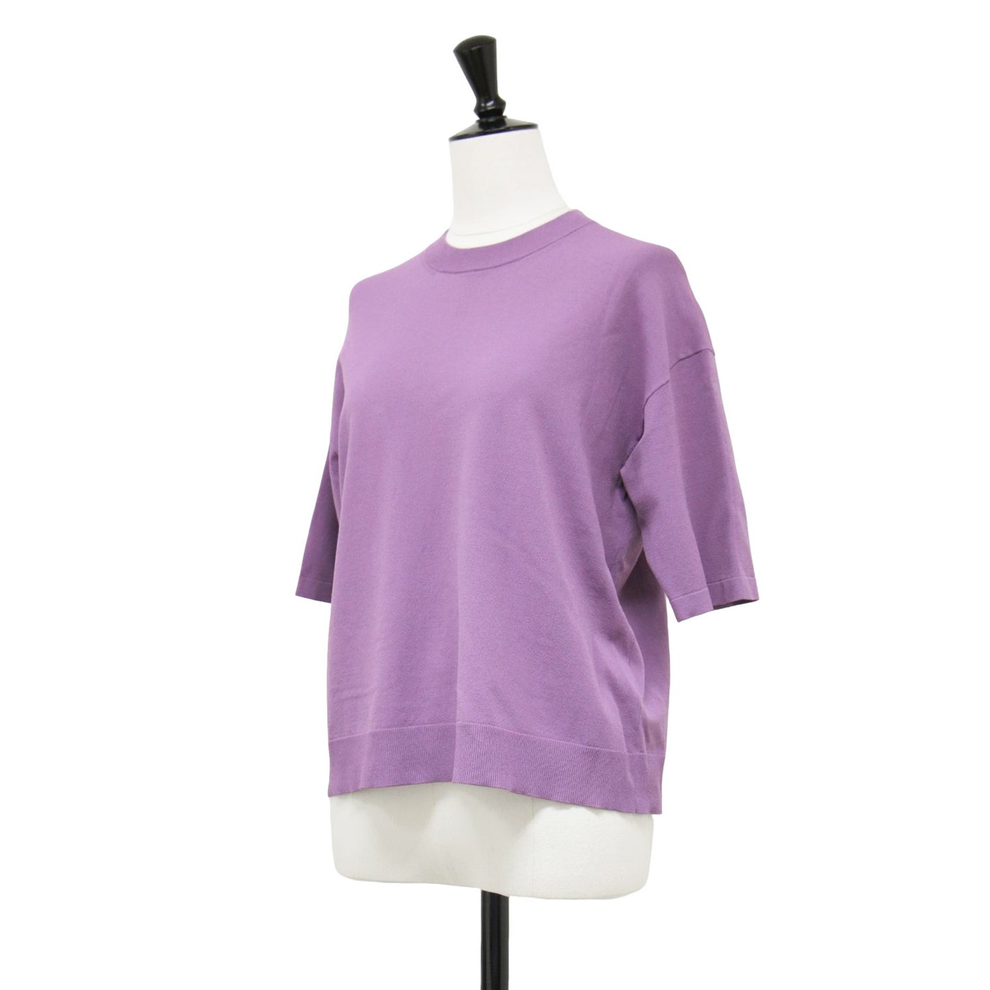 24秋冬 ニット ショートスリーブ Tシャツ / ADLER RAMIEL 半袖 クルーネック レーヨン ウォッシャブル