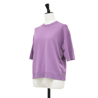 24秋冬 ニット ショートスリーブ Tシャツ / ADLER RAMIEL 半袖 クルーネック レーヨン ウォッシャブル