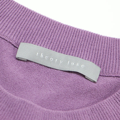 24秋冬 ニット ショートスリーブ Tシャツ / ADLER RAMIEL 半袖 クルーネック レーヨン ウォッシャブル
