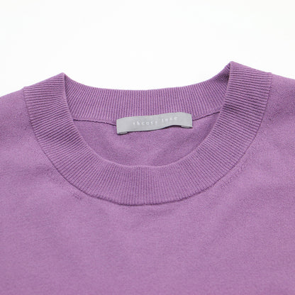 24秋冬 ニット ショートスリーブ Tシャツ / ADLER RAMIEL 半袖 クルーネック レーヨン ウォッシャブル