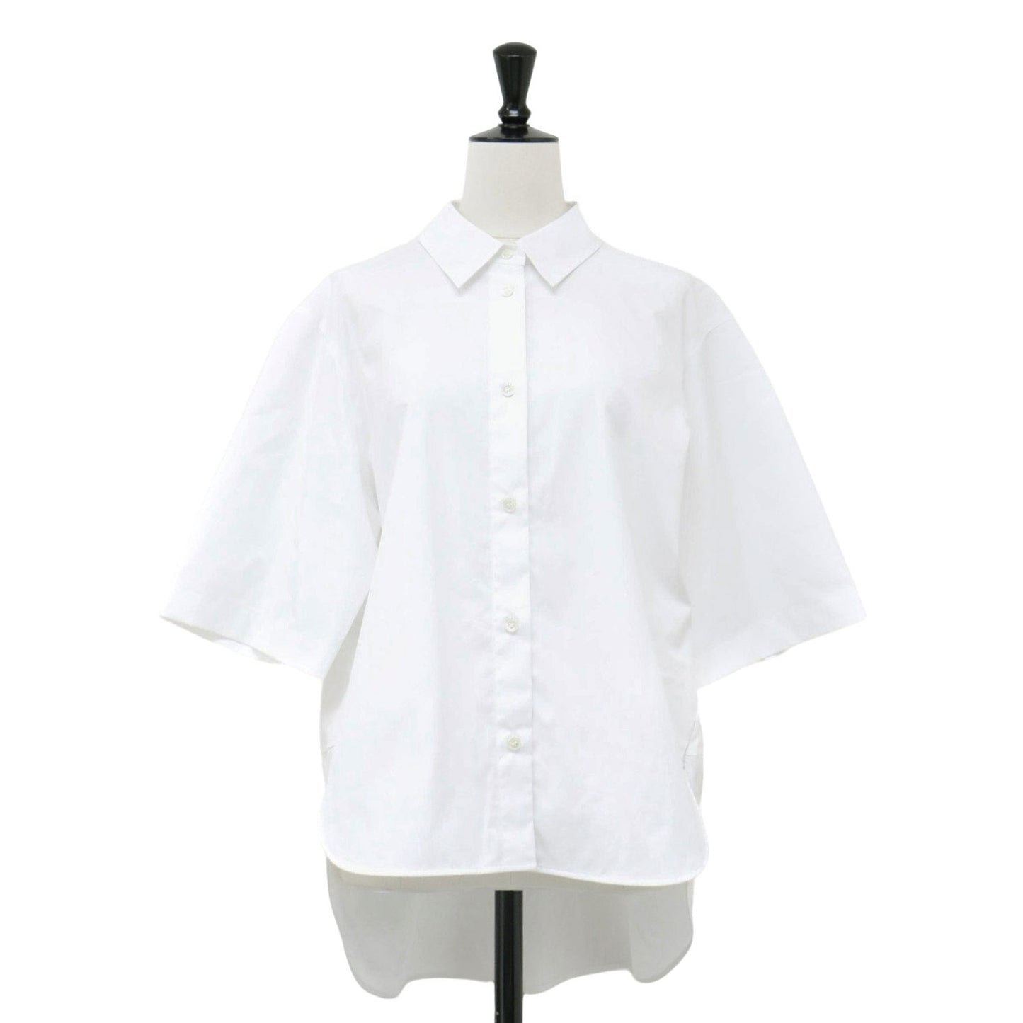 24秋冬 ショートスリーブ シャツ / Luxe Cotton Leat 半袖 5分袖 レギュラーカラー ストレッチ コットン