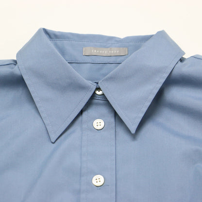 クロップ丈 ショートスリーブ シャツ / Luxe Cotton Callah 半袖 シャーリング コットン ウォッシャブル