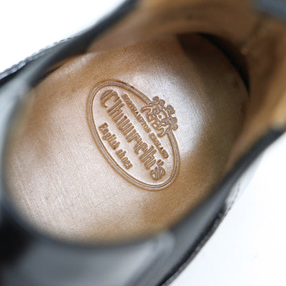 サイドゴア ショート ブーツ / ALLY メダリオン レザー 本革