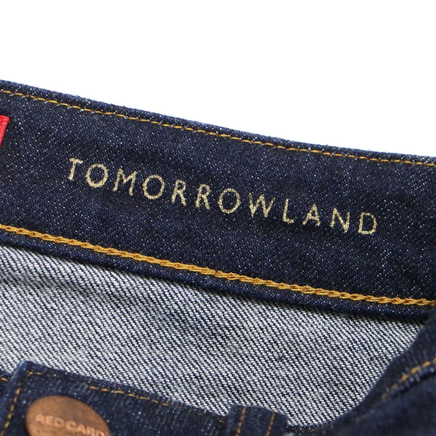 × TOMORROWLAND 別注 ハイウエスト ストレート デニム パンツ / LIGHT ストレッチ コットン