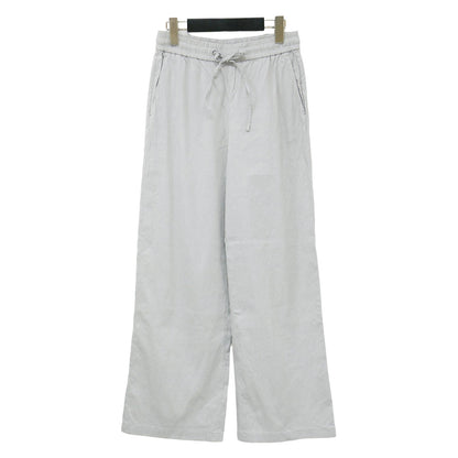 リネン プルオン パンツ / Crisp Linen Mian ワイド ウエストゴム ストレッチ