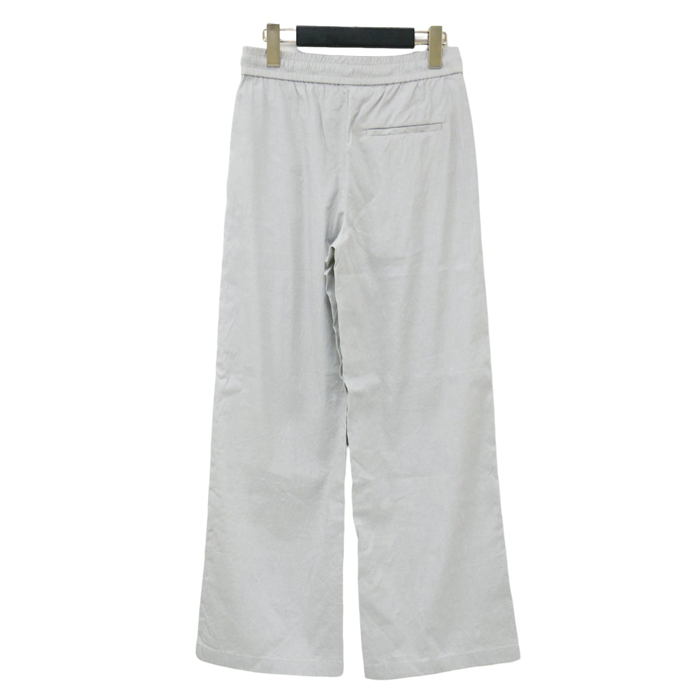 リネン プルオン パンツ / Crisp Linen Mian ワイド ウエストゴム ストレッチ