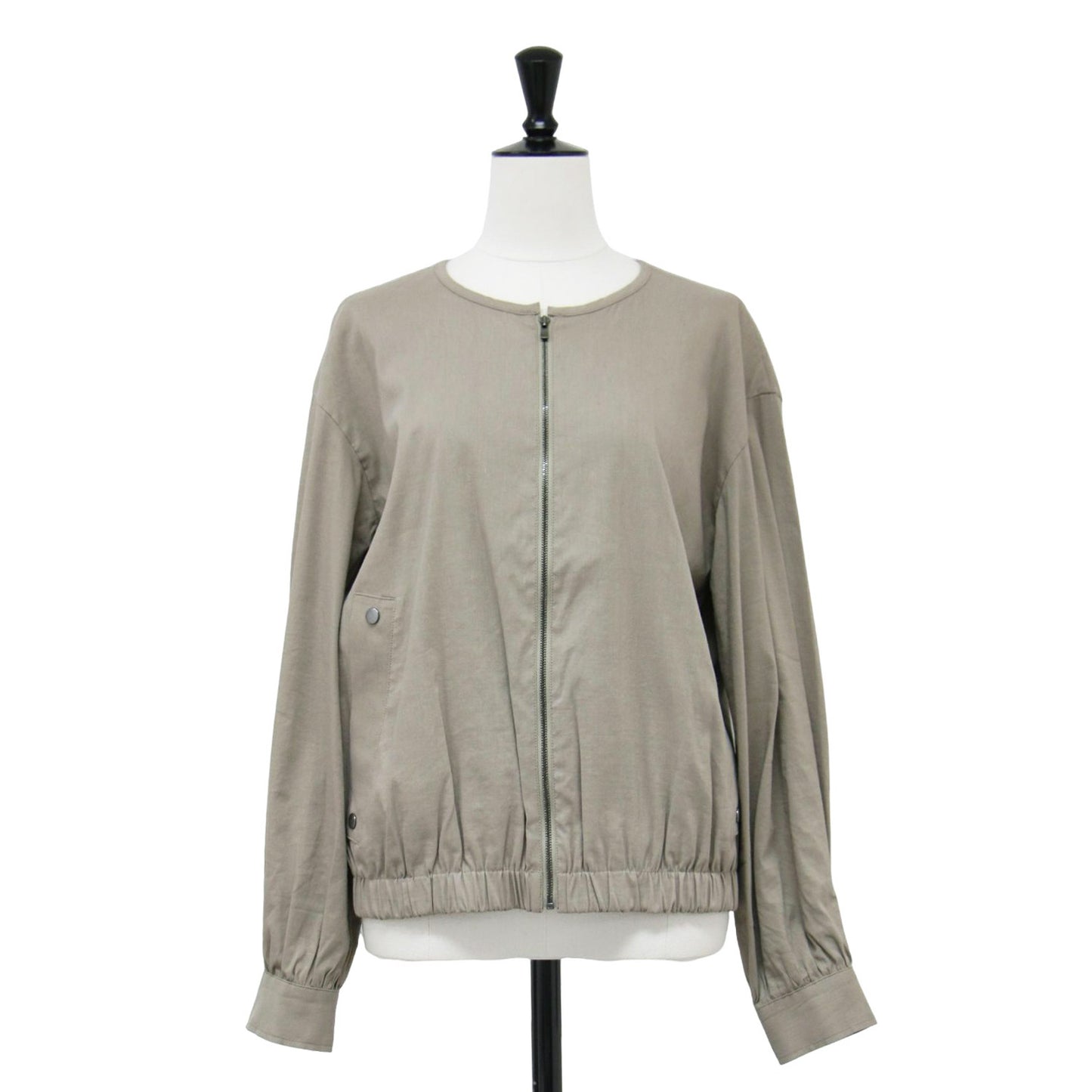 24春夏 ジップアップ ブルゾン / Crisp Linen Katia クルーネック リネン ストレッチ ウォッシャブル