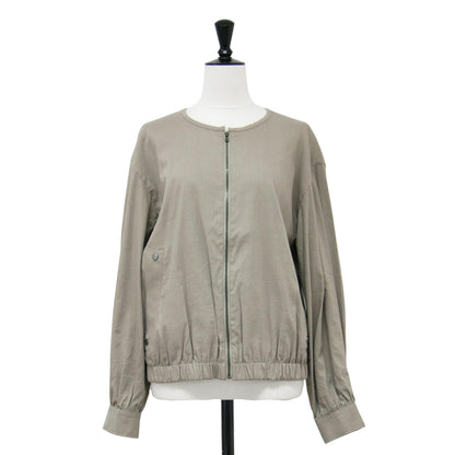 24春夏 ジップアップ ブルゾン / Crisp Linen Katia クルーネック リネン ストレッチ ウォッシャブル