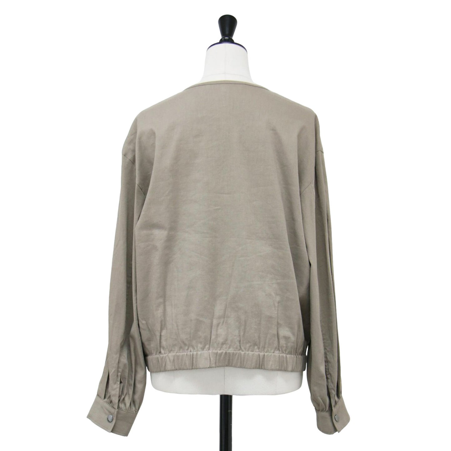 24春夏 ジップアップ ブルゾン / Crisp Linen Katia クルーネック リネン ストレッチ ウォッシャブル