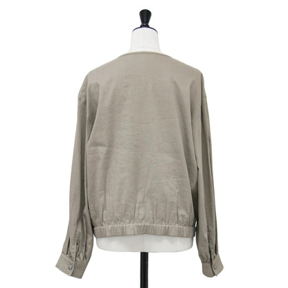 24春夏 ジップアップ ブルゾン / Crisp Linen Katia クルーネック リネン ストレッチ ウォッシャブル