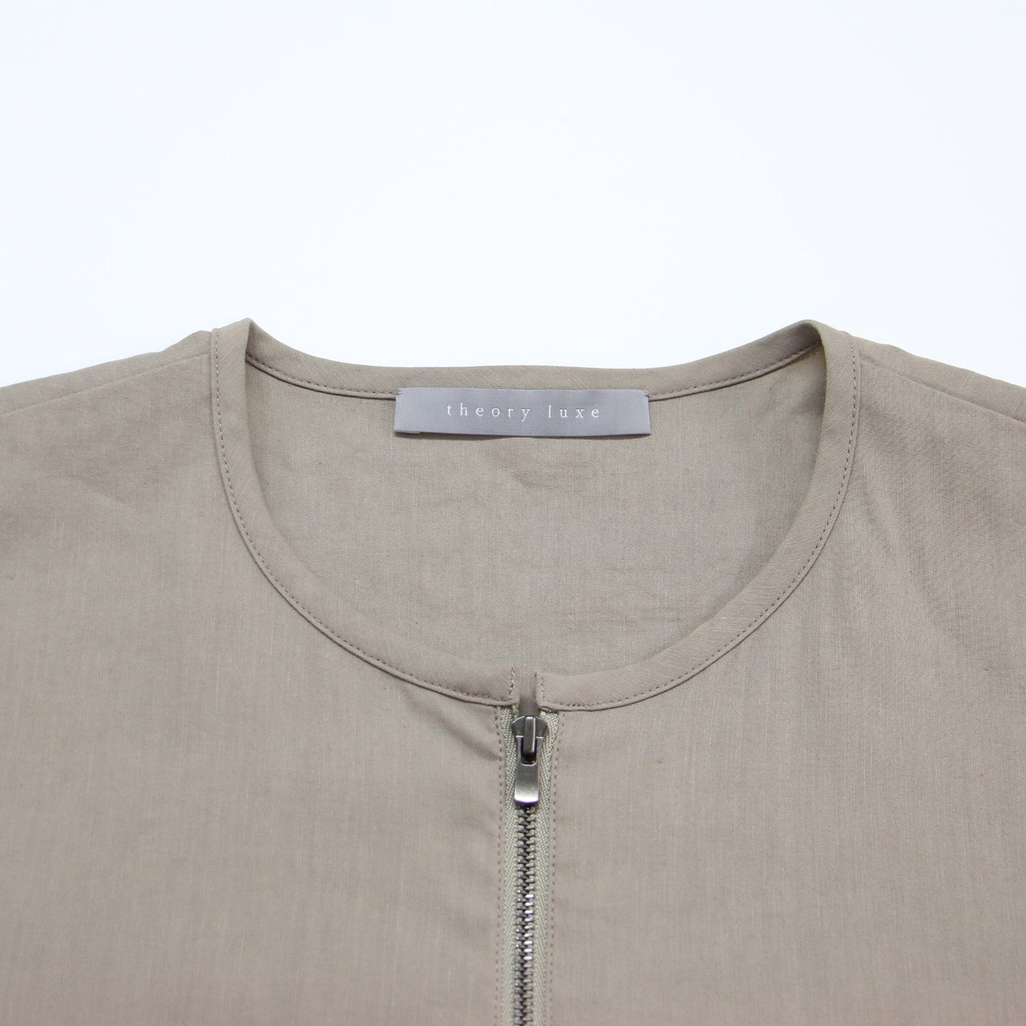 24春夏 ジップアップ ブルゾン / Crisp Linen Katia クルーネック リネン ストレッチ ウォッシャブル