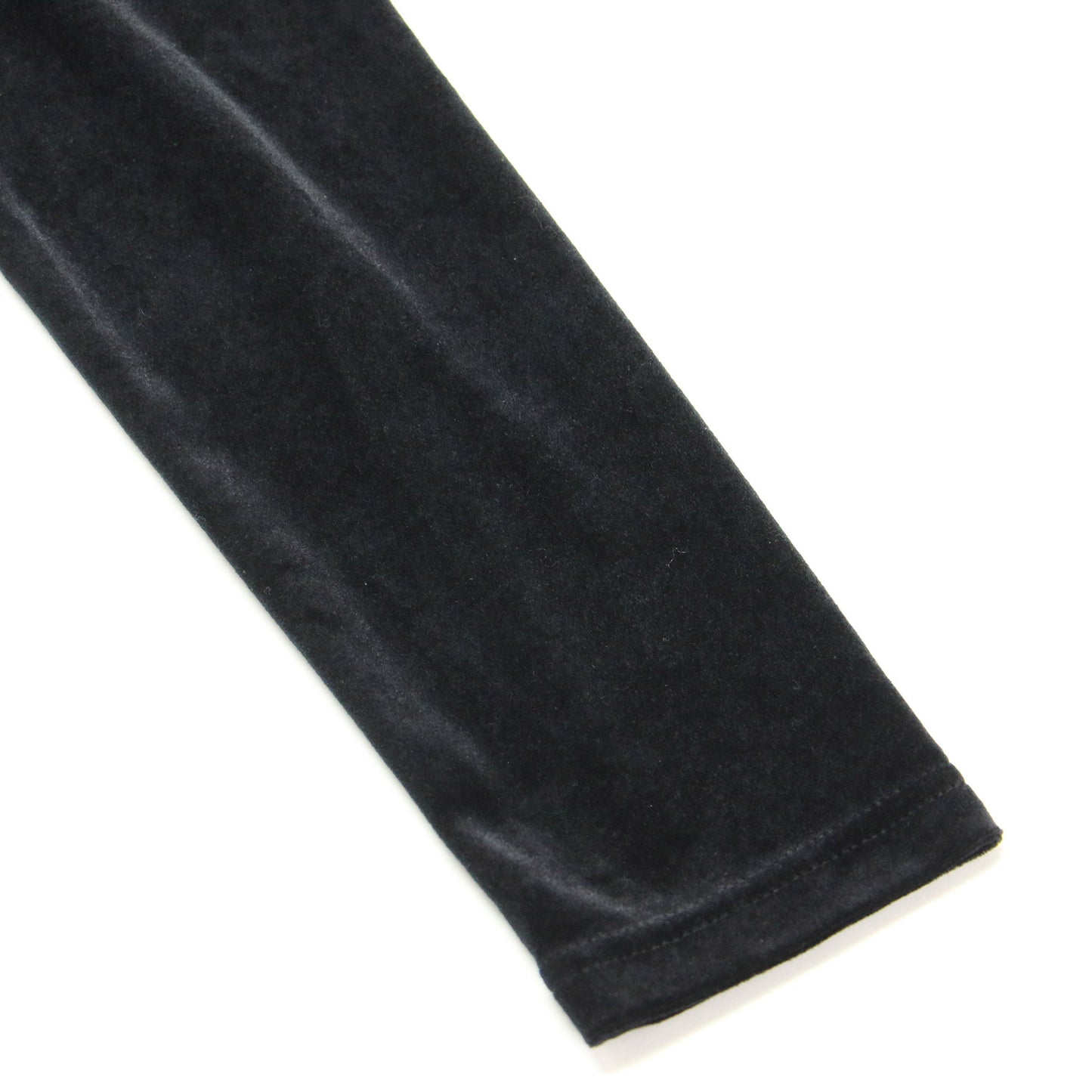 24秋冬 ハイネック リボン ベロア カットソー / プルオーバー 長袖 コンパクト タック ストレッチ サテン