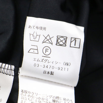 24秋冬 ハイネック リボン ベロア カットソー / プルオーバー 長袖 コンパクト タック ストレッチ サテン