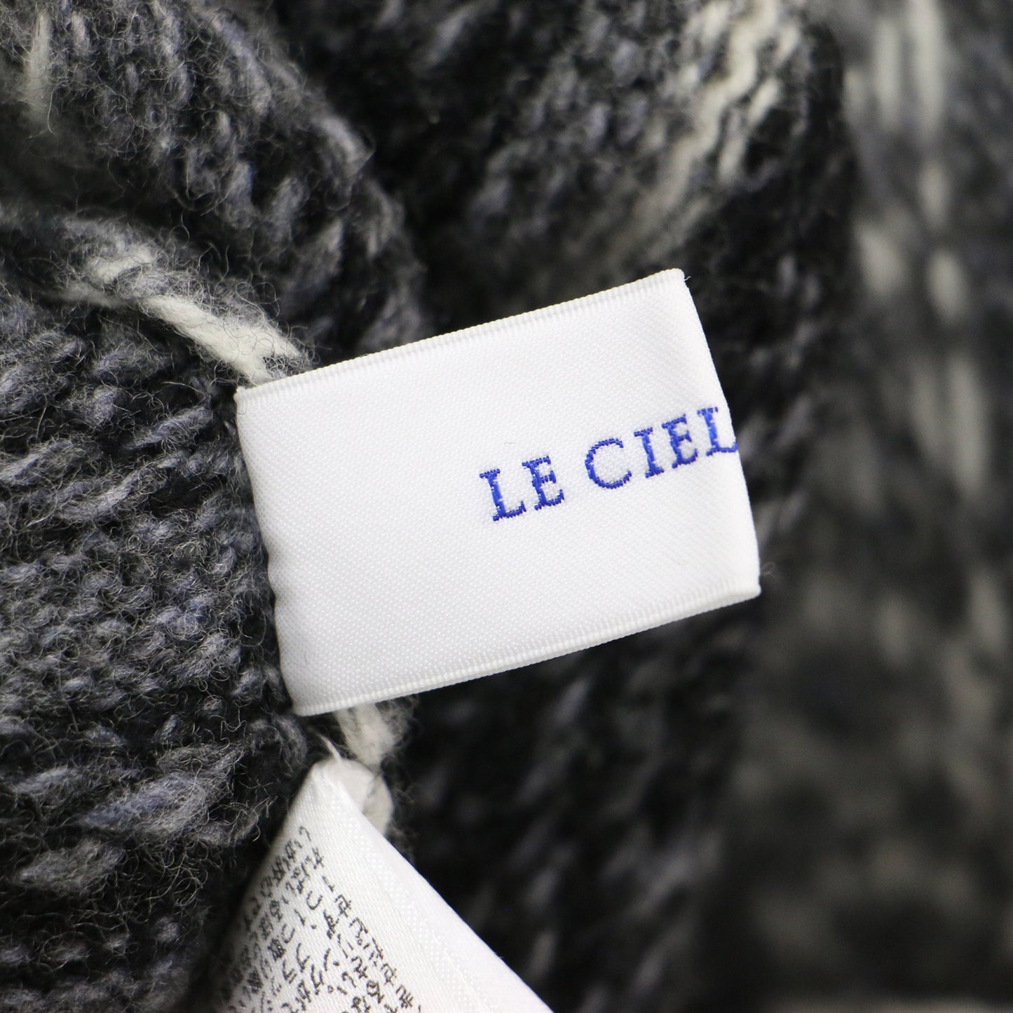 2WAY Vネック ジャガード プルオーバー / Deformation Jacquard Top ニット 長袖 ワイド スリット 総柄 ウール