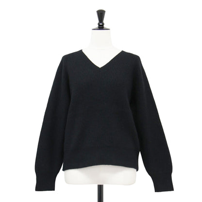 20秋冬 ウール カシミヤ シルク Vネック ニット / WOOL CASHMERE SILK V NECK JUMPER プルオーバー 長袖 ラグランスリーブ