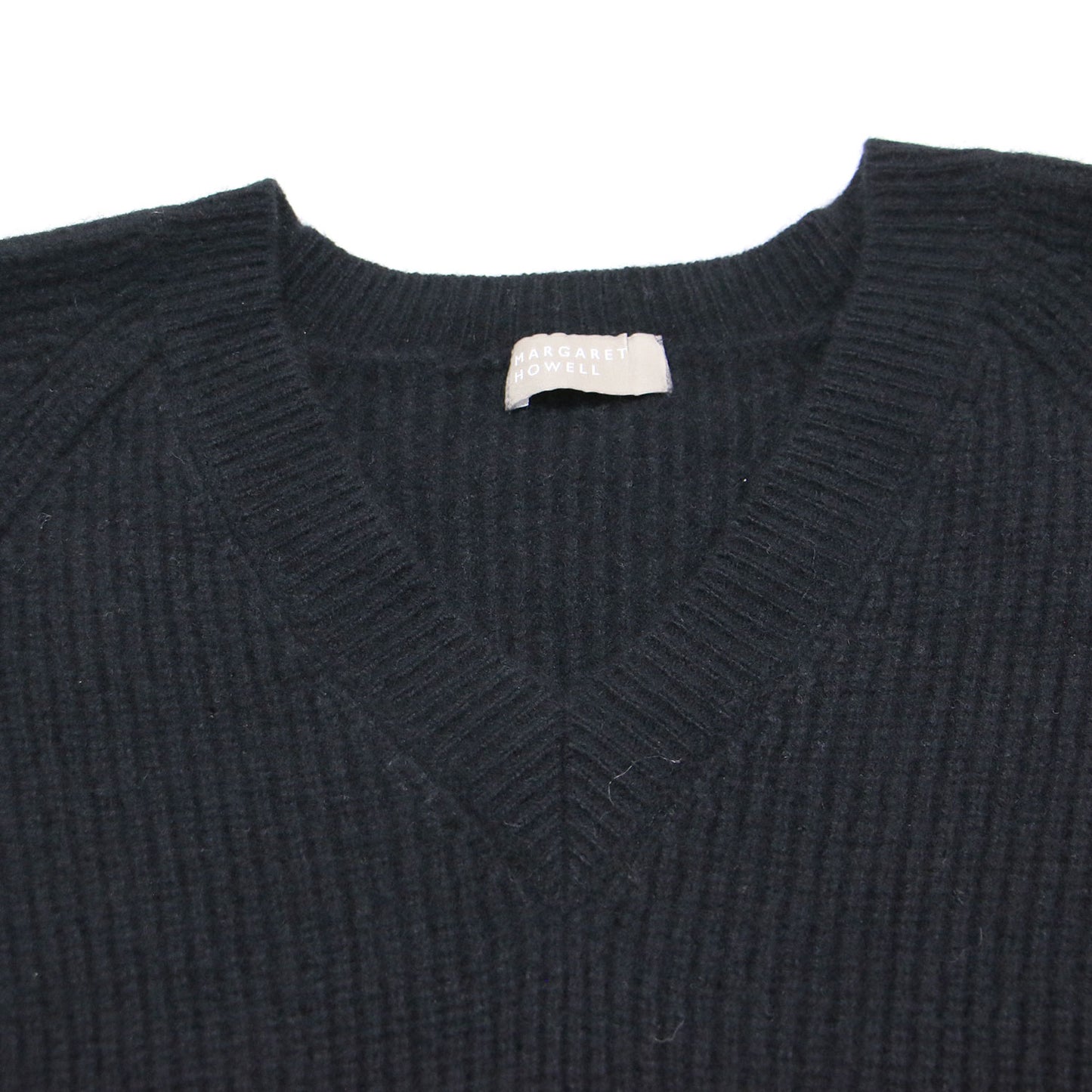 20秋冬 ウール カシミヤ シルク Vネック ニット / WOOL CASHMERE SILK V NECK JUMPER プルオーバー 長袖 ラグランスリーブ