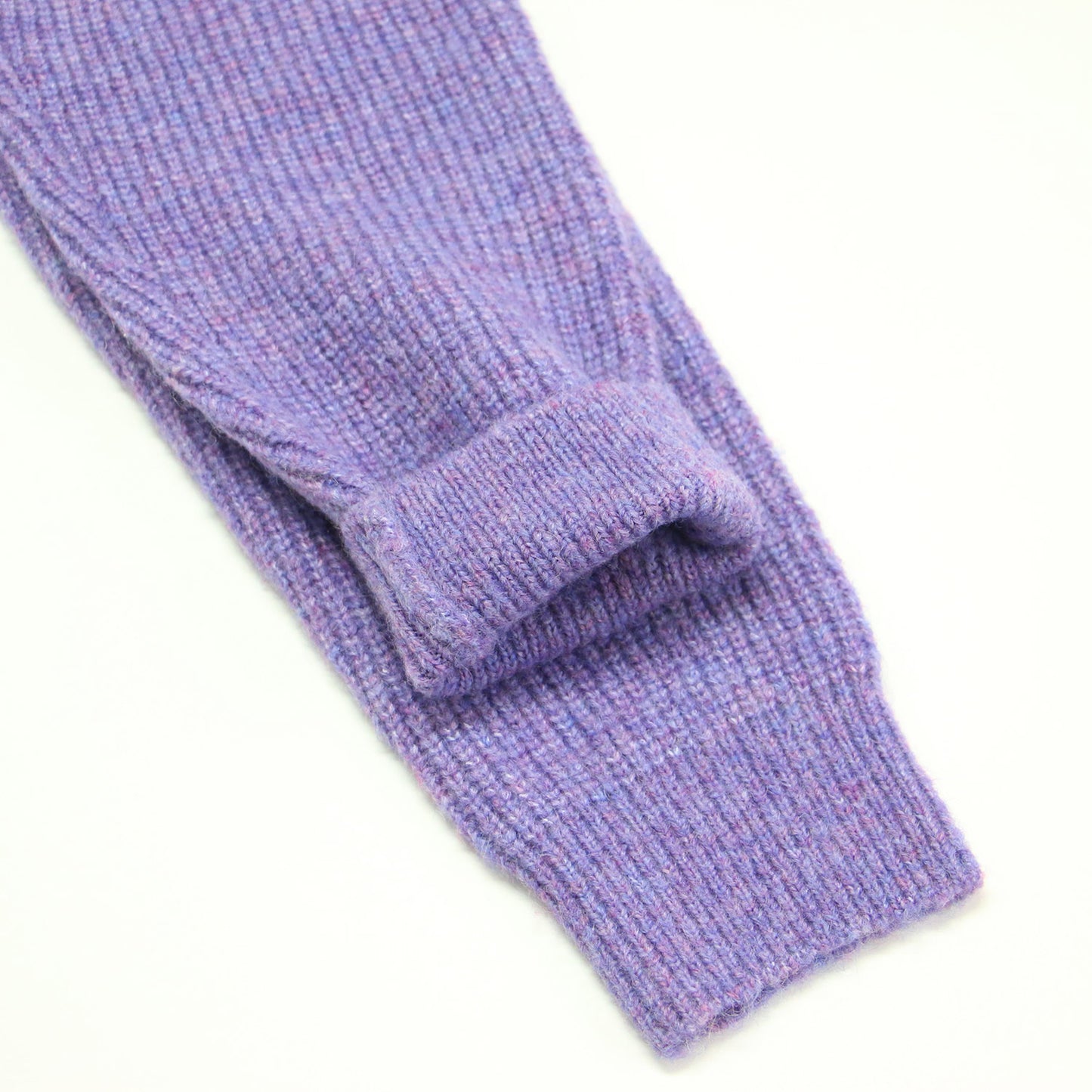 24秋冬 フラッフィー メランジ ニット カーディガン / ニット 長袖 Vネック ドロップショルダー ウール モヘヤ