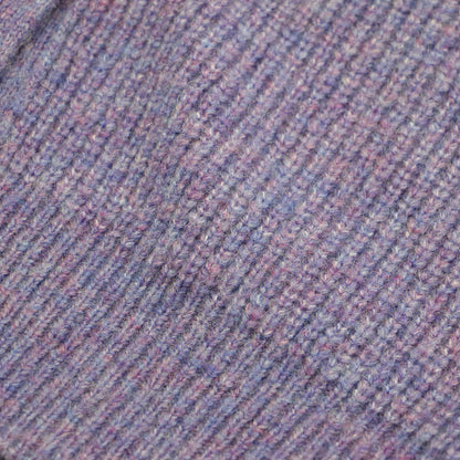 24秋冬 フラッフィー メランジ ニット カーディガン / ニット 長袖 Vネック ドロップショルダー ウール モヘヤ