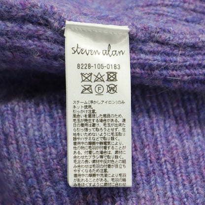 24秋冬 フラッフィー メランジ ニット カーディガン / ニット 長袖 Vネック ドロップショルダー ウール モヘヤ