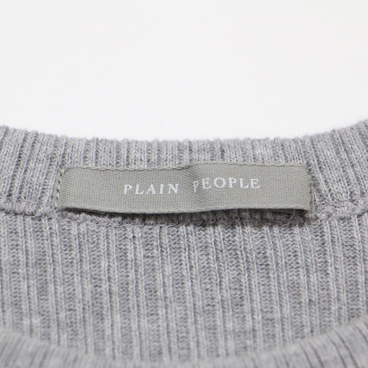 リブ タイト ノースリーブ カットソー / タンクトップ Tシャツ プルオーバー コットン