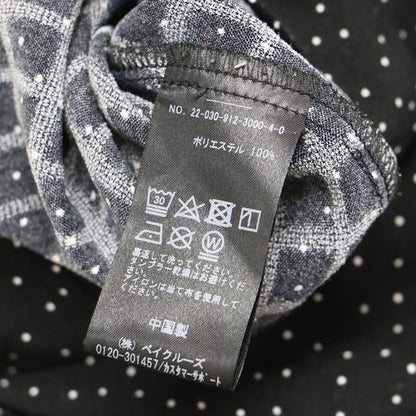 22秋冬 ボウタイ付き ドット柄 オールインワン / パンツ 長袖 ワイド リボン