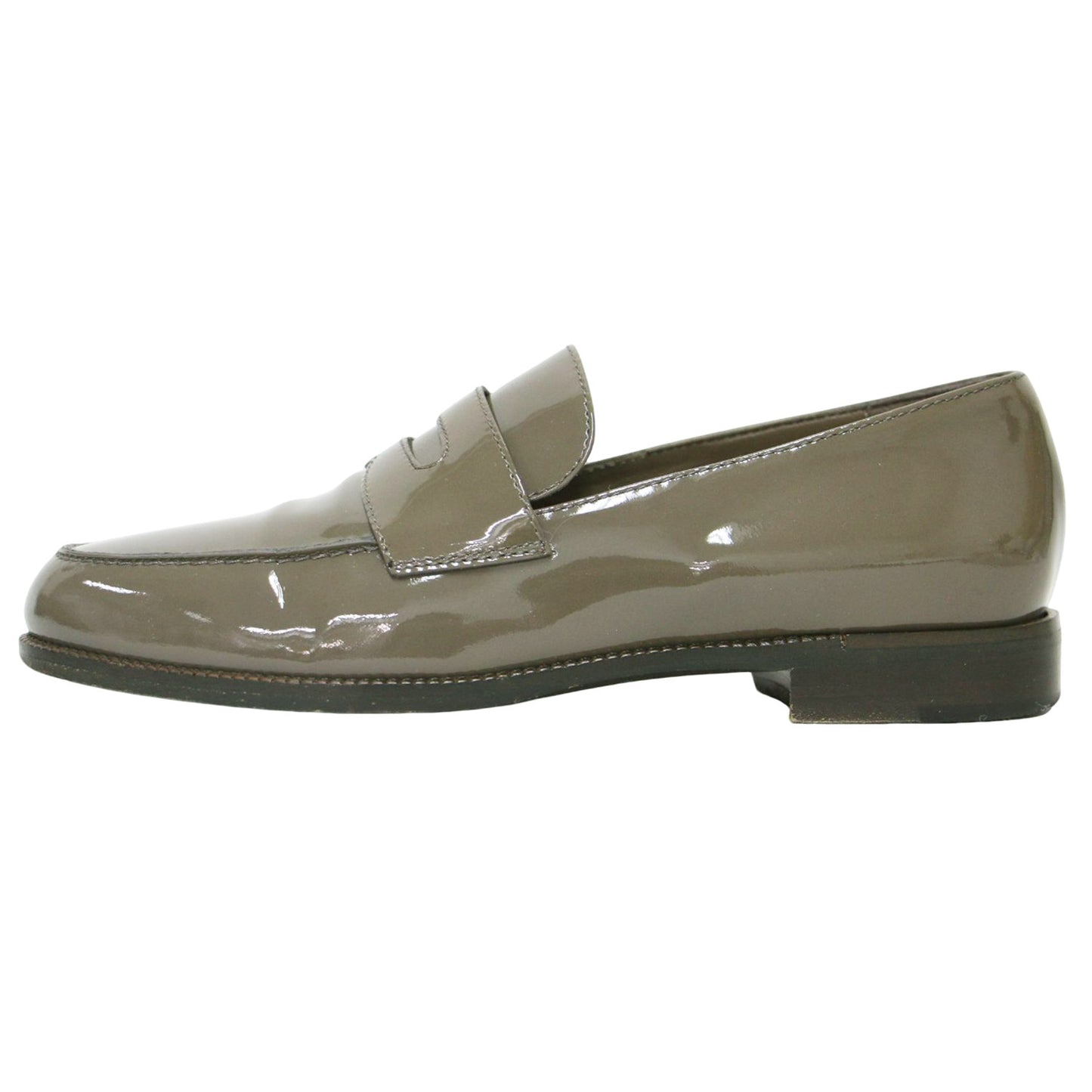 エナメル レザー ローファー / パテント フラット スリッポン