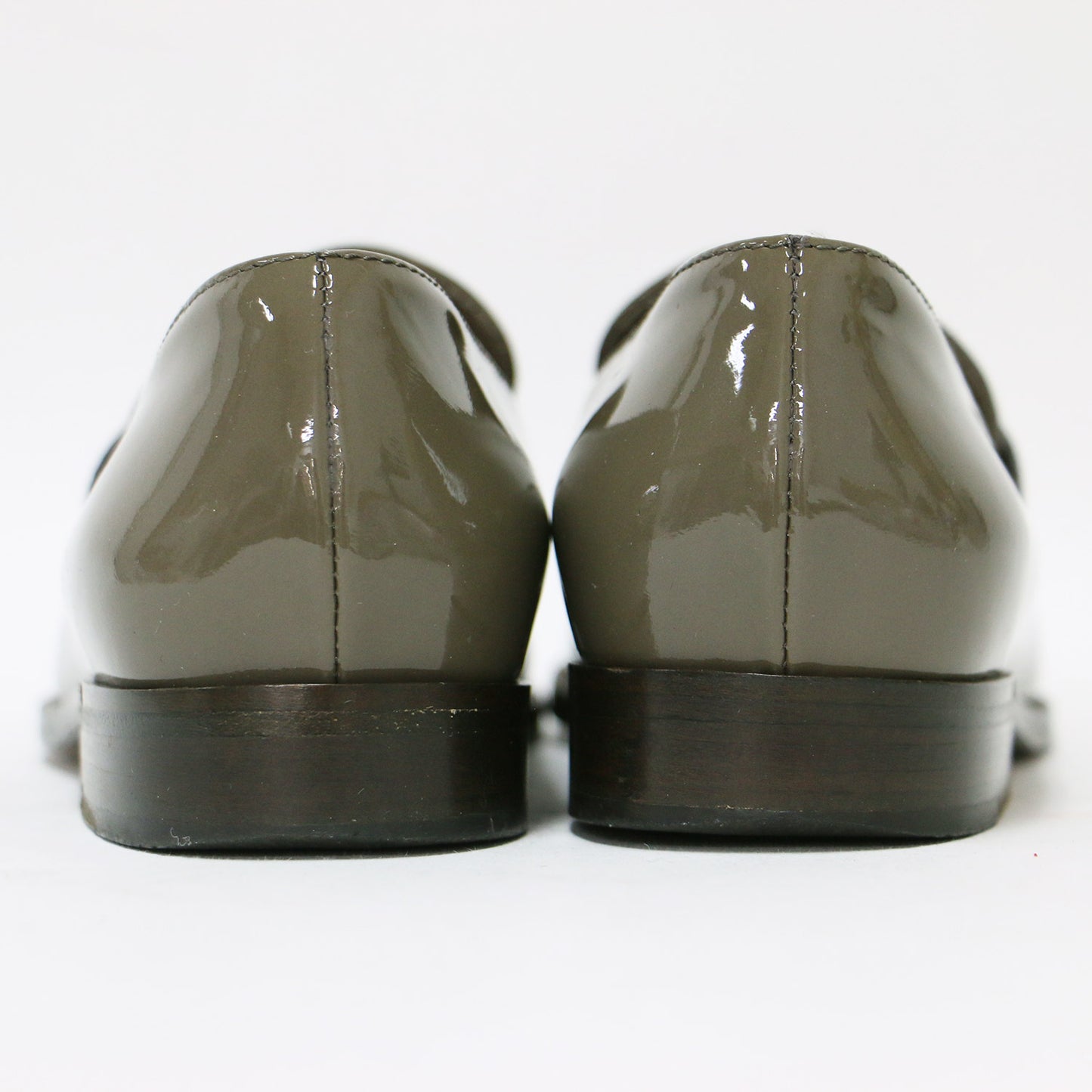 エナメル レザー ローファー / パテント フラット スリッポン