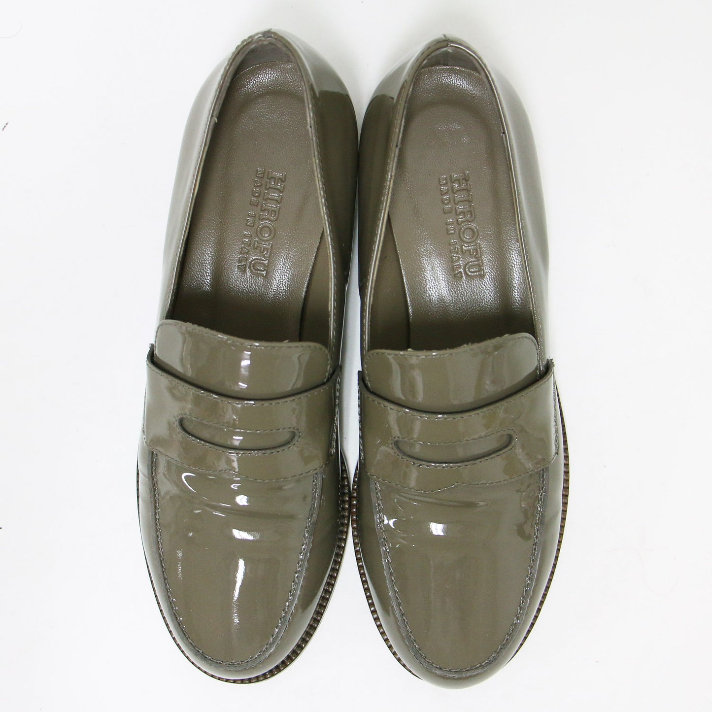 エナメル レザー ローファー / パテント フラット スリッポン