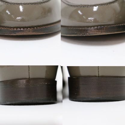 エナメル レザー ローファー / パテント フラット スリッポン