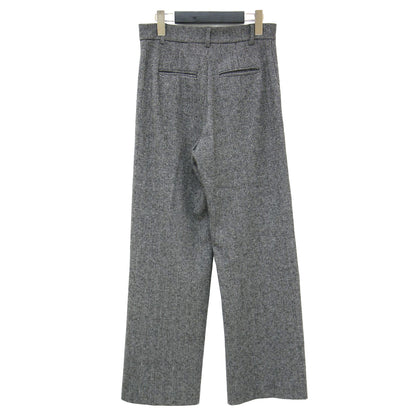 チェック柄 スラックス パンツ / セミワイド ストレート センタープレス ストレッチ