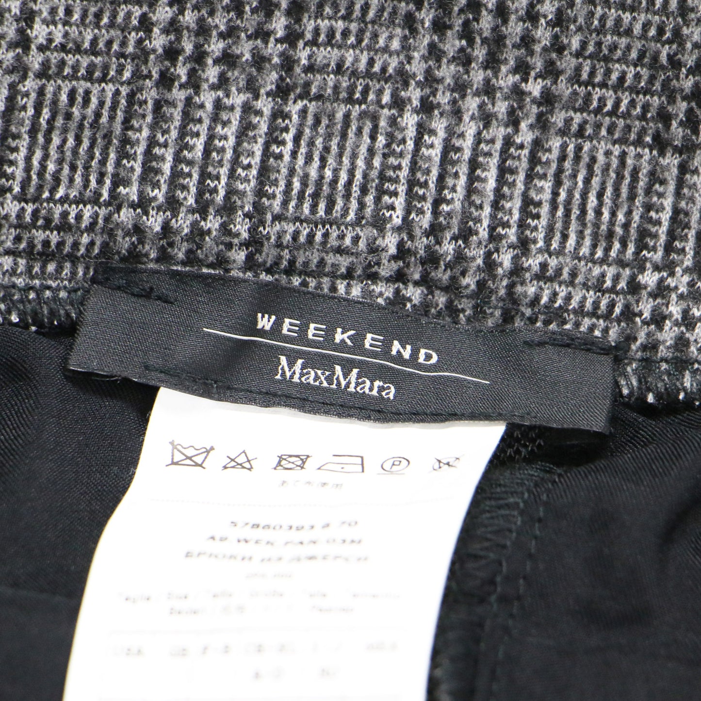 チェック柄 スラックス パンツ / セミワイド ストレート センタープレス ストレッチ