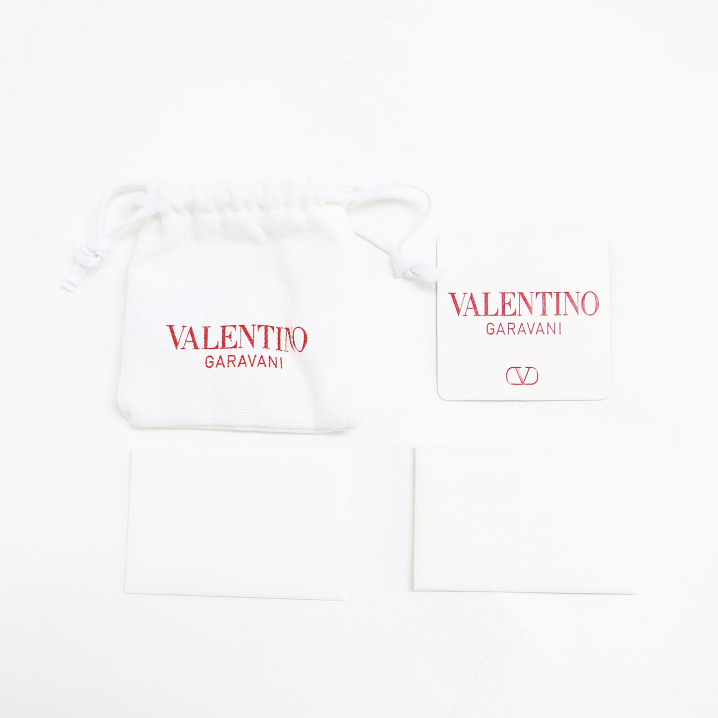 Vロゴ ラインストーン ピアス / 両耳用