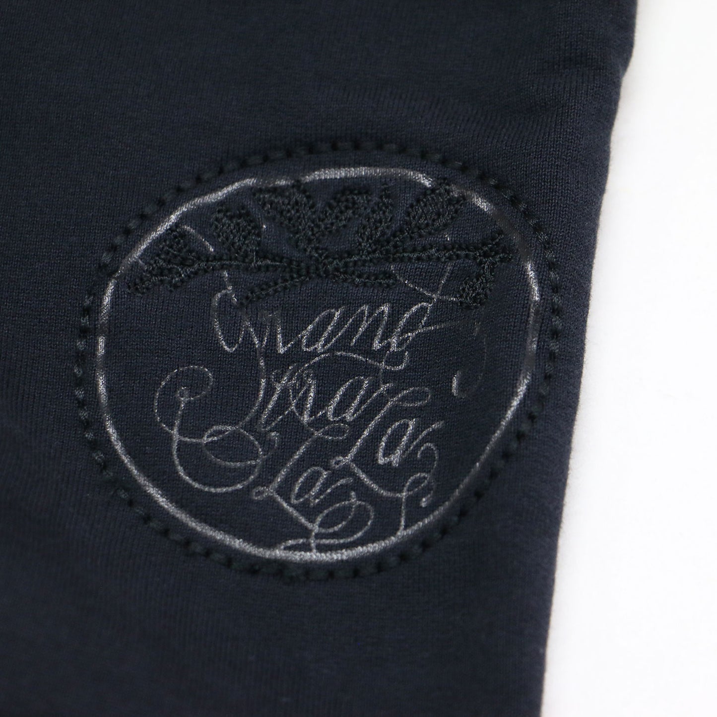 ロゴ 刺繍 スウェットパンツ / イージーパンツ ウエストゴム テーパード コットン