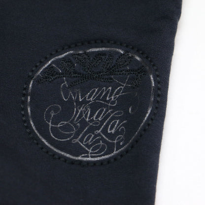 ロゴ 刺繍 スウェットパンツ / イージーパンツ ウエストゴム テーパード コットン