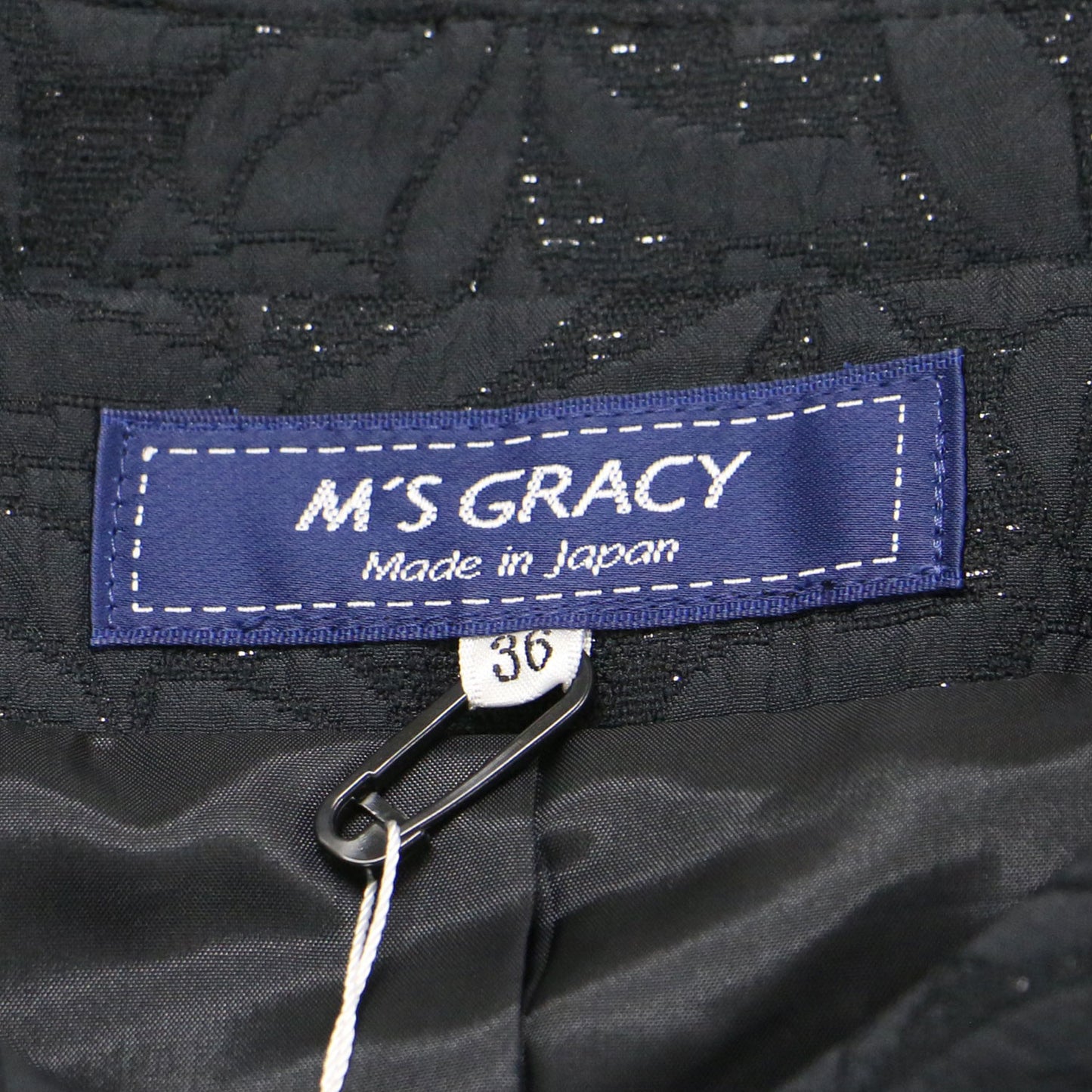 25春夏 リボンモチーフ ジャガード ジャケット / ショート丈 五分袖