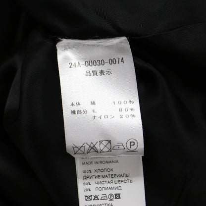 オーガニック コットン リラックス パーカ / コート ラグランスリーブ フラップポケット フランネル