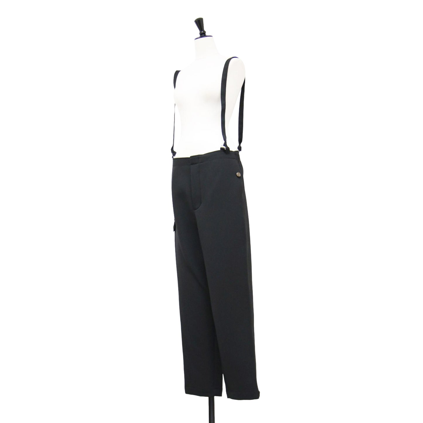 ダブルフェイスサージ サスペンダー パンツ / DOUBLE FACE SERGE SUSPENDER PANTS トラウザーズ ウエストゴム 2WAY