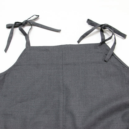ドライ サロペット / オールインワン リボン ストレッチ ウール混