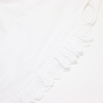 コットン レース スリーブレス トップス / cotton × lace sleeveless tops カットソー クルーネック ノースリーブ